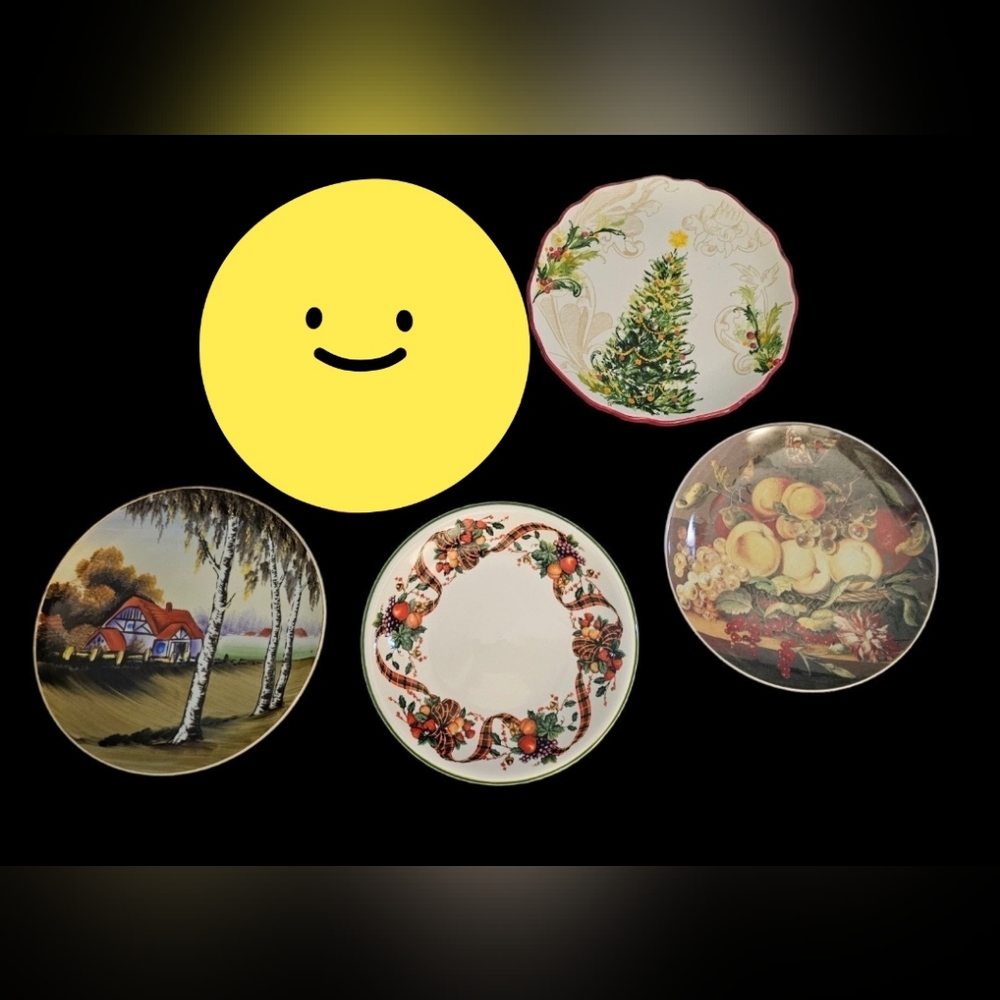 VINTAGE Mix & Match (4) Variety Plates